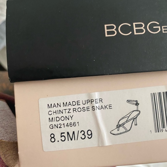 BCBG generation chintz rose snake sandal - Picture 6 of 7